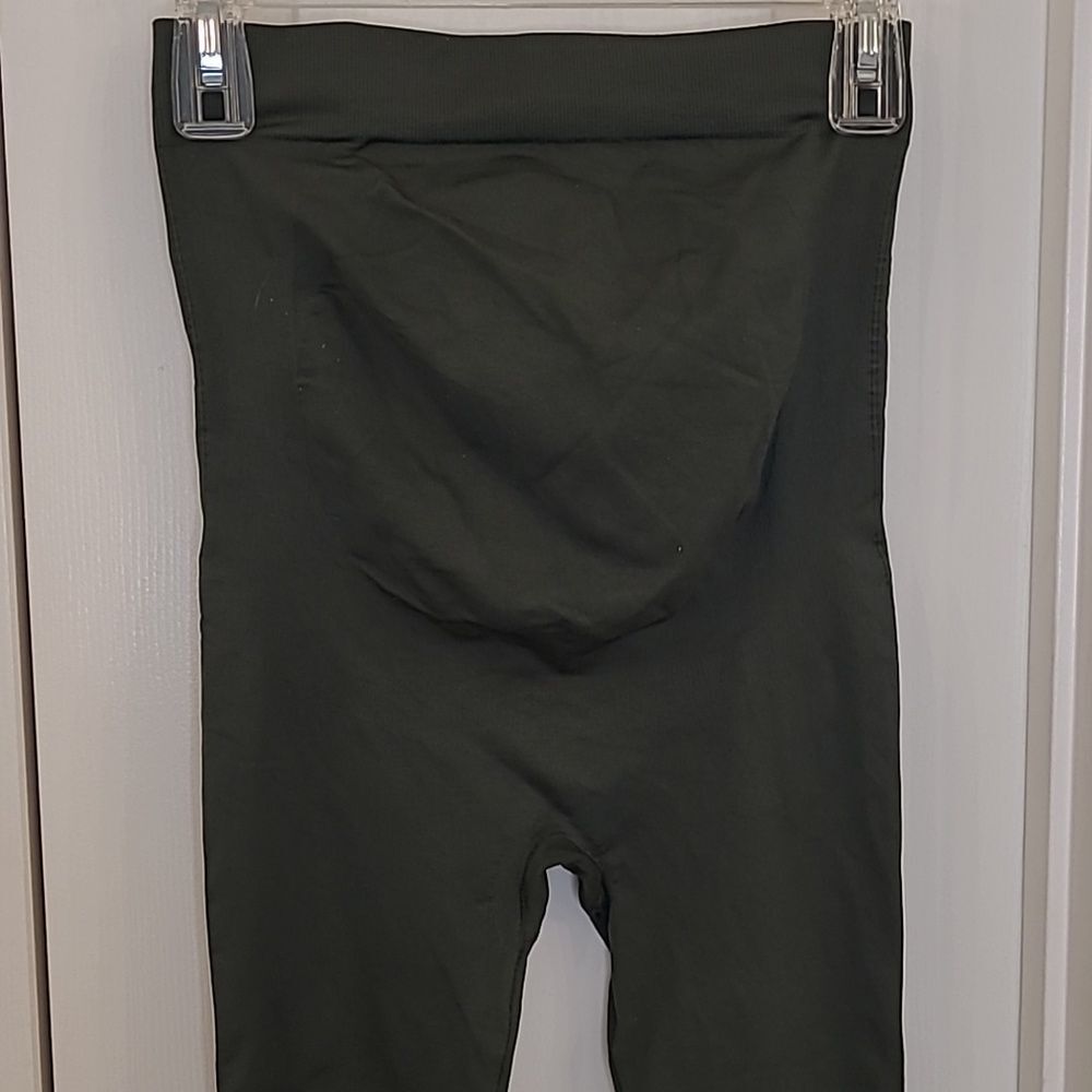 Blanqi Everyday Army Green Maternity Leggings Size Small